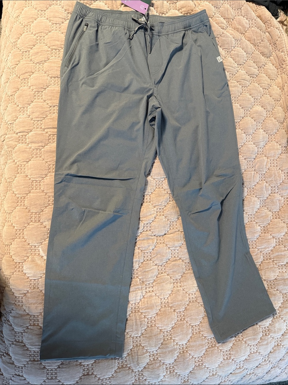 NWT L.L. Bean Slate Gray Drawstring Active Joggers